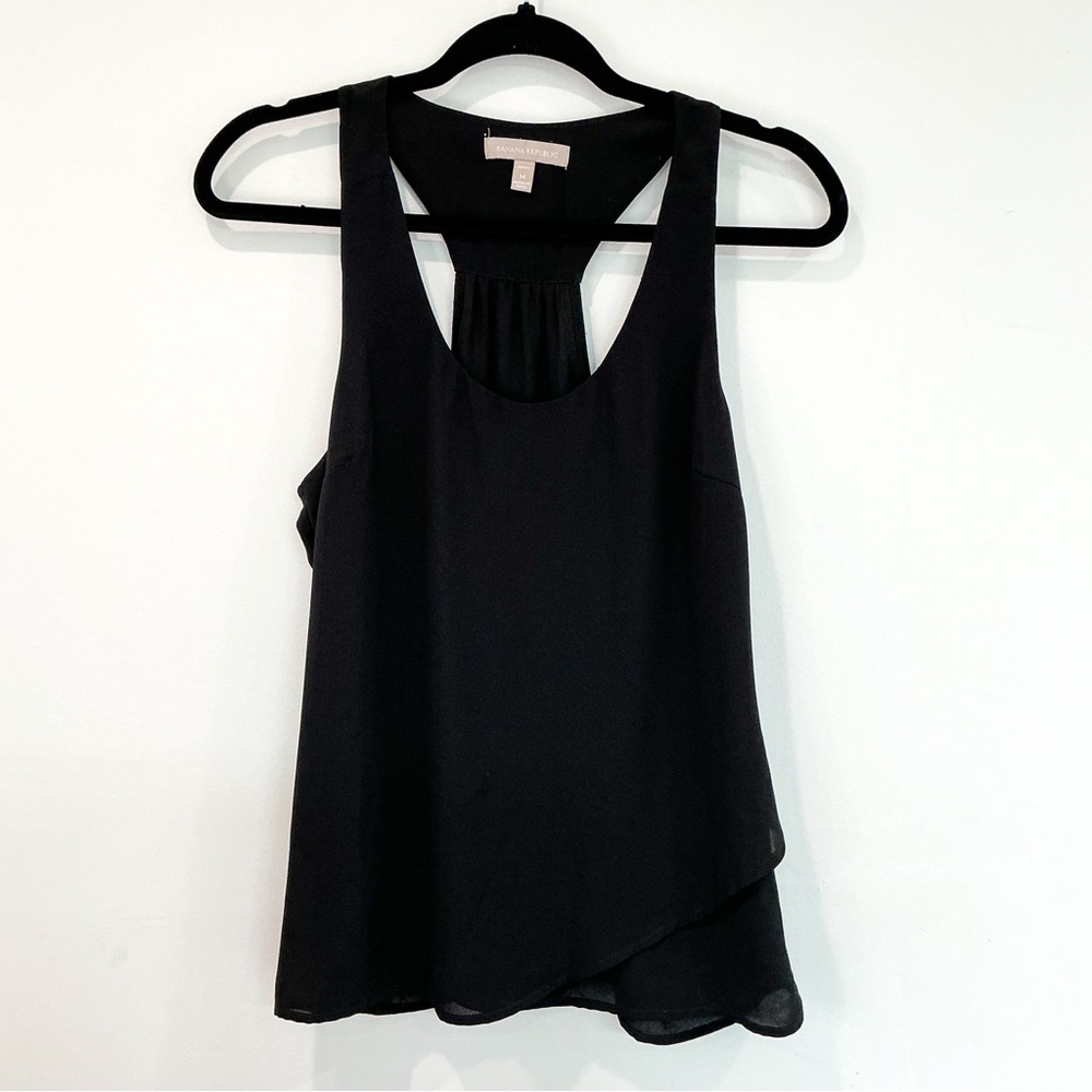 Banana Republic Petite Black Sleeveless Top